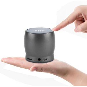 EWA A150 Portable Mini Bluetooth Speaker Wireless Hifi Stereo Strong Bass Music Boom Box Metal Subwoofer  Support Micro SD Card & 3.5mm AUX(Black Gray)