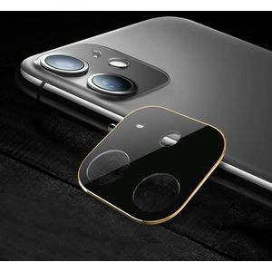 Titanium Alloy Camera Lens Protector Tempered Glass Film voor iPhone 11 (Goud)