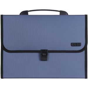 Deli 5556 13-Grid A4 Folder Business Document Business Package Meeting Package(Blue)