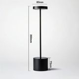 JB-TD003 I-vormige tafellamp creatieve decoratie retro eetkamer bar tafellamp  specificatie: US Plug (zwart)