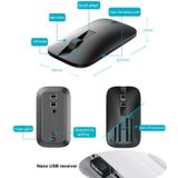 Rapoo M550 1300DPI 3 Keys Home Office Wireless Bluetooth Silent Mouse  Colour: Ordinary Version Black