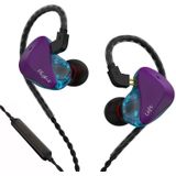 CVJ-CSK In-Ear Dynamische Muziek Hardlopen Sport Bedrade Hoofdtelefoon  Stijl: Type-C Met Microfoon (Paars Blauw)