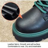 Martin-laarzen met dikke zolen  dames  kleine korte laarzen  maat: 33(20302 zwart)