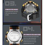 STRYVE S8025 sportnachtlampje elektronisch waterdicht horloge multifunctioneel studentenhorloge (zwart goud)