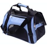 Portable Pet Backpack Dog Go Out Messenger Folding Bag Pet Supplies  Specification: Small(Blue)