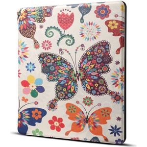 Dibase for Amazon Kindle Oasis 2017 7 inch Colors Butterfly Print Horizontal Flip PU Leather Protective Case