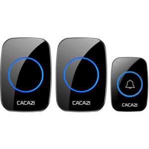 CACAZI A10DC 1 tot 2 batterijtype Home Smart waterdichte elektronische draadloze deurbel
