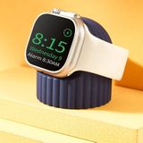 Voor Apple Watch Wave Pattern Silicone Watch Oplaadstandaard