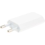 2 in 1 (5v 1A EU Stekker reis oplader adapter + 1 meter 8-pin sync laad kabel) voor iphone 5 / ipod touch 5  wit