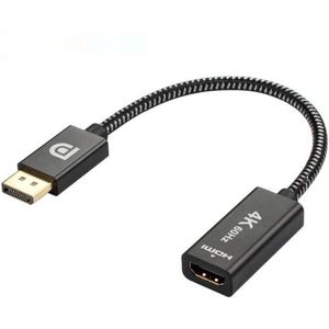 4K 60Hz DisplayPort Mannelijk naar HDMI Vrouwelijke Adapterkabel (Silver + Black)