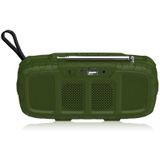 Newrixing NR-5018FM Outdoor Draagbare Bluetooth-luidspreker met antenne  ondersteuning Handsfree Call / TF-kaart / FM / U-schijf (groen + geel)