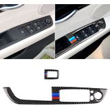 Car Carbon Fiber Window Lift Panel With Folding Key Three Color Decorative Sticker for BMW Z4  2009-2015  Suitable for Left Driving