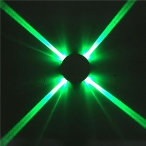 Round 12W LED Cross Star Wall Light Style Lamp Bar Network Bar KTV Club Background Wall Decoration Light(Green Light)