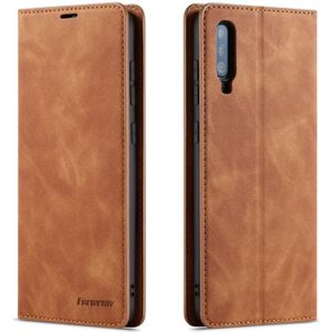 For Galaxy A70 Forwenw Dream Series Oil Edge Strong Magnetism Horizontal Flip Leather Case with Holder & Card Slots & Wallet & Photo Frame(Brown)