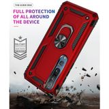 For Xiaomi Mi 10 Pro Shockproof TPU + PC Protective Case with 360 Degree Rotating Holder(Black)