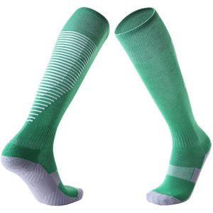 One Pair Adult Anti-skid Over Knee Thick Sweat-absorbent High Knee Socks(Green)