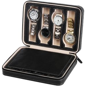8-cijferige horloge opbergdoos horloge display box draagbare horloge reistas  specificatie: 24 x 18 x 6cm