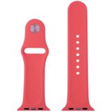 For Apple Watch Sport 42mm High-performance Rubber Sport Watchband with Pin-and-tuck Closure(Pink)