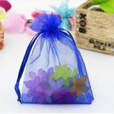 100 PCS Gift Bags Jewelry Organza Bag Wedding Birthday Party Drawable Pouches  Gift Bag Size:10x15cm(Dark Purple)