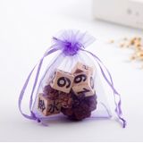 100 PCS Gift Bags Jewelry Organza Bag Wedding Birthday Party Drawable Pouches  Gift Bag Size:10x15cm(Dark Purple)