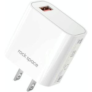 ROCK SPACE HGF-058U-A T48 QC3.0 USB Single Port Travel Charger  US Plug