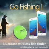 Fish Finder Wireless Mobile Phone Sonar Fish Finder APP Underwater Fish Finder Fishing Fishing Gear(Green)