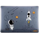 Voor MacBook Pro 16.1 A2141 ENKAY Hat-Prince 3 in 1 Spaceman Pattern Laotop Beschermende Crystal Case met TPU Keyboard Film/Anti-stof Pluggen  Versie: EU (Spaceman No.1)