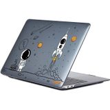Voor MacBook Pro 16.1 A2141 ENKAY Hat-Prince 3 in 1 Spaceman Pattern Laotop Beschermende Crystal Case met TPU Keyboard Film/Anti-stof Pluggen  Versie: EU (Spaceman No.1)
