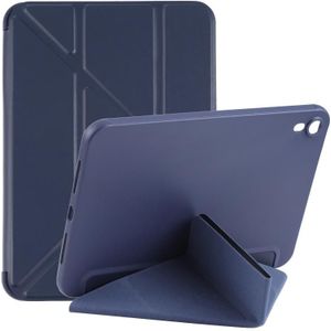 Multi-vouwen horizontale flip honingraat PU lederen + schokbestendige tpu tablet case met houder voor iPad mini 6