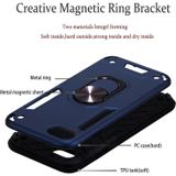 For iPhone SE 2020 / 8 / 7 2 in 1 Armour Series PC + TPU Protective Case with Ring Holder(Royal Blue)