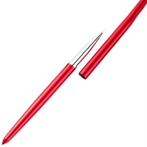 Nail Brush Color Painting Flower Carving Pen Pull Pen Light Therapy Gel Pen Flat Head Pen Nail Pen(Red)