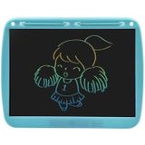 15inch Charging Tablet Doodle Message Double Writing Board LCD Children Drawing Board  Specification: Blue Colorful Lines (Blue)