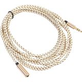 REXLIS 3596 3.5mm Male to Female Stereo Gold-plated Plug AUX / Earphone Cotton Braided Extension Cable for 3.5mm AUX Standard Digital Devices  Length: 3m