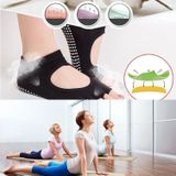 One Pair Open Toe Open Instep Anti-slip Sports Female Yoga Socks  Size: 34 - 39 (EUR) (Dark Grey)