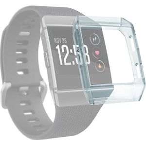 For Fitbit Ionic Full Coverage TPU Watch Case(Transparent Blue)