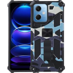 Voor Xiaomi Redmi Note 12 Camouflage Armor Kickstand TPU + PC magnetische telefoonhoes