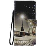 For Galaxy A71 Painting Horizontal Flip Leather Case with Holder & Card Slot & Lanyard(Cityscape)
