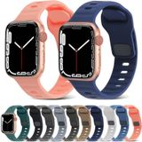 Sport siliconen horlogeband voor Apple Watch Ultra 49 mm / serie 8 & 7 45 mm / SE 2 & 6 & SE & 5 & 4 44 mm / 3 & 2 & 1 42 mm