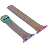 For Apple Watch Series 6 & SE & 5 & 4 44mm / 3 & 2 & 1 42mm Milanese Stainless Steel Watchband(Colour)