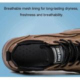 Heren outdoor wandelen casual leren schoenen verdikte antislip waterdichte sneakers  maat: 39
