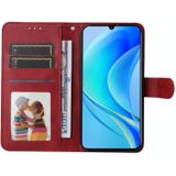 Voor Huawei nova Y70/Y70 Plus/Geniet van 50 Klassieke Kalf Textuur Flip Lederen Telefoon Case (Rood)