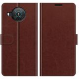 For Nokia X10/X20 R64 Texture Single Horizontal Flip Protective Case with Holder & Card Slots & Wallet& Photo Frame(Brown)