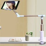 360 Degree Rotation Lazy Mount Folding Long Arm Phone Stand Holder for 4-14 Inch Tablet & Phone(Rose Gold)