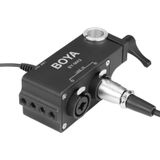 BOYA BY-MA2 Dual-Channel XLR Audio Mixer with 6.35mm input & 3.5mm Jack for DSLR Cameras (Black)