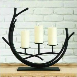 Romantic Vintage Wrought Iron Home Decoration Candle Holder Decoration  Excluding Candles