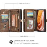 For Galaxy A71 4G CaseMe-008 Detachable Multifunctional Horizontal Flip Leather Case with Card Slot & Holder & Zipper Wallet & Photo Frame(Brown)