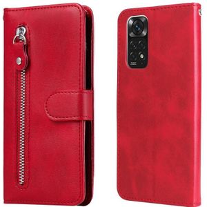 Voor Xiaomi Redmi Note 11 4G (Global) / Redmi Note 11S 4G (Global) Fashion Calf Texture Rits Horizontale Flip Leren Case