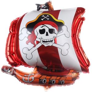 5 -stcs piratenschip ballon cartoon Halloween aluminium filmballon
