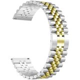 Voor Samsung Galaxy Watch5 40 mm / 44 mm roestvrijstalen horlogeband met vijf kralen (zilver + goud)