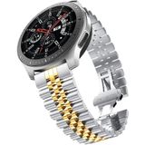 Voor Samsung Galaxy Watch5 40 mm / 44 mm roestvrijstalen horlogeband met vijf kralen (zilver + goud)